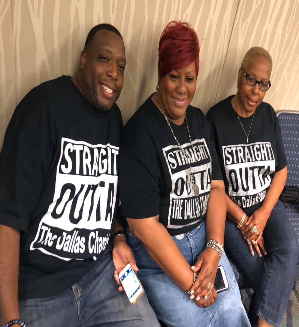 Dallas Chapter members in matching t-shirts