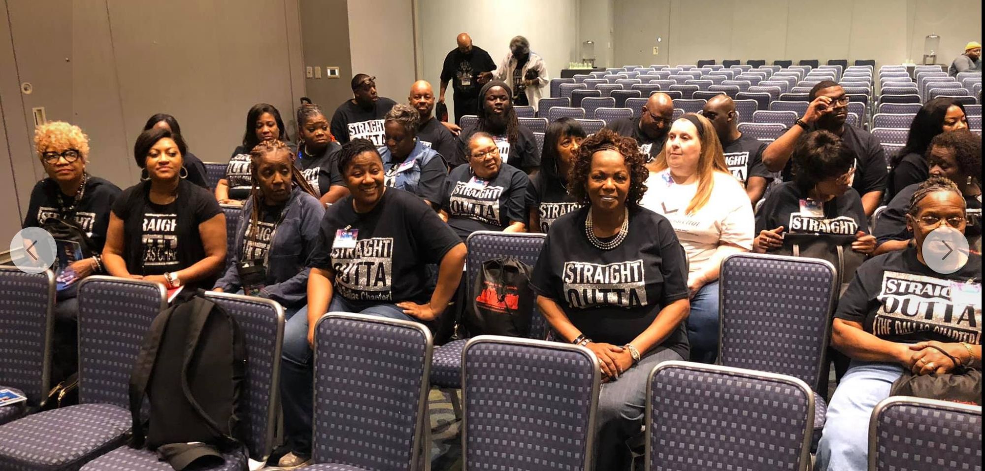 Chapter members gathered at convention hall
