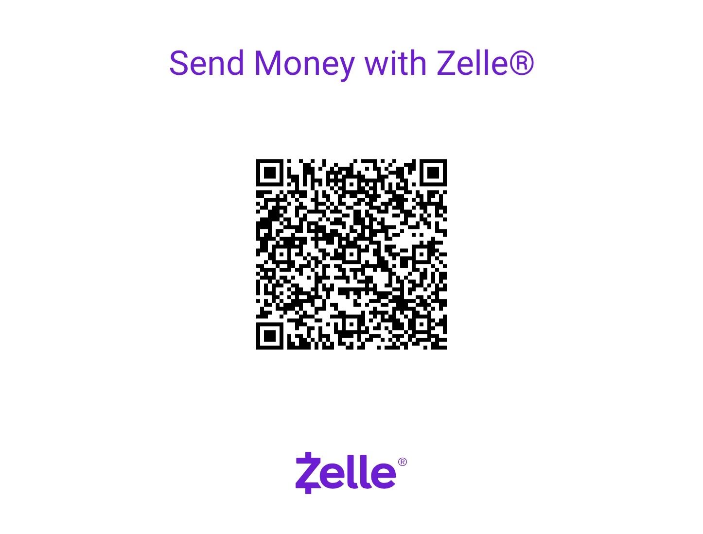 Zelle QR code for Dallas Chapter Gospel Music Workshop